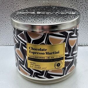Bath & Body Works Chocolate Espresso Martini 3 Wick Candle